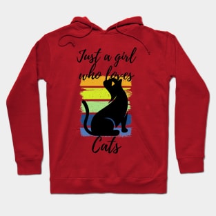 Just a Girl Who Loves Cats Hoodie